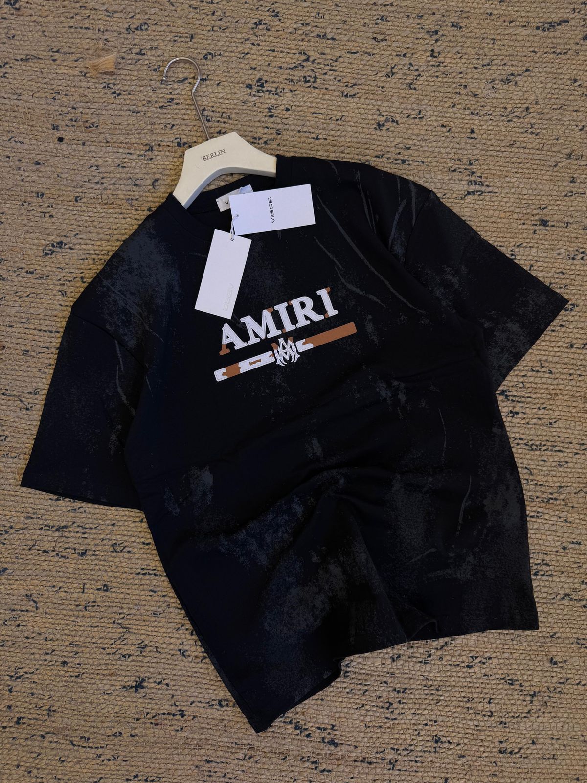 MR DARZI Amiri Printed Men’s Black Casual Cotton T-Shirt – Summer Street Style Comfort Fit MR. DARZI