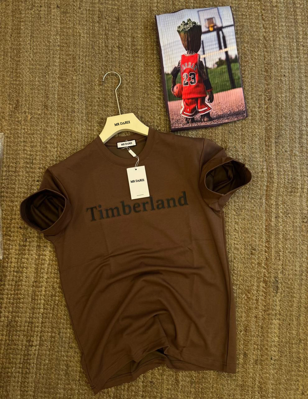Timberland Men’s Brown Summer Casual Cotton T-Shirt – Classic Fit Cotton Tee for Everyday Style MRDARZI